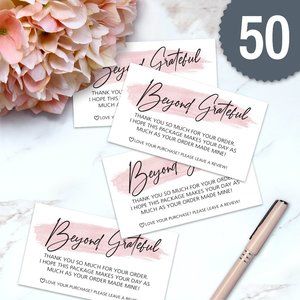 New! Grateful Thank You Cards - Small (50)